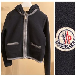 Moncler girl fleece zip up jacket